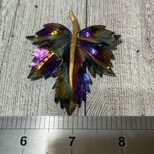 Colorful Maple Leaf Brooch